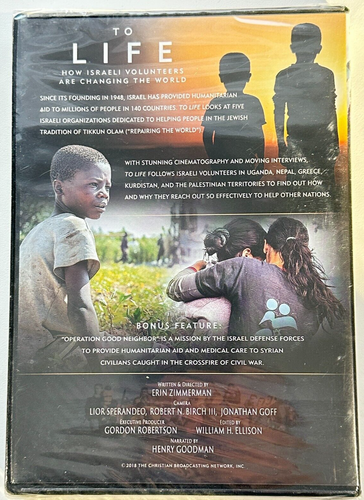 CBN To Life: Israeli Volunteers Are Changing The World DVD New Factory Sealed - Picture 2 of 2