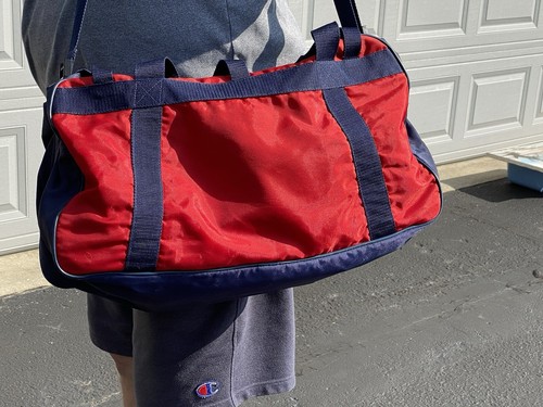 Polo Sport Ralph Lauren Duffle Bag Red Blue USA Flag Carry On Gym Weekend 20x12 - Picture 7 of 12