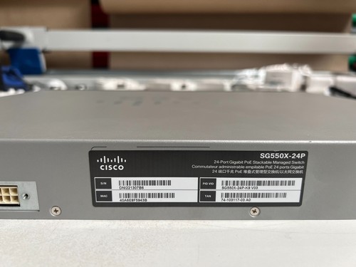 Cisco SG550X-24P-K9 Gigabit PoE+ 2*10 GE + 2*10GE switch - Picture 8 of 8