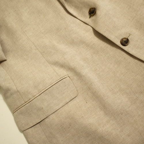Stafford Signature Sport Coat 50R Tan Linen Blend Classic Fit 2 Button Blazer - Picture 14 of 17