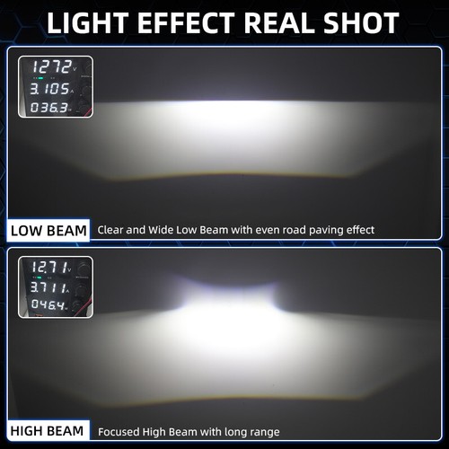 2pcs 1.5'' Matrix Bi-LED Projector Lens Hi/Lo Headlight 10000LM 6000K Retrofit - Picture 4 of 12