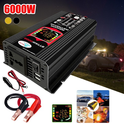 3000W 4000W 6000W Sine Wave Power Inverter DC 12V to AC 110V Converter Digital - Picture 12 of 22