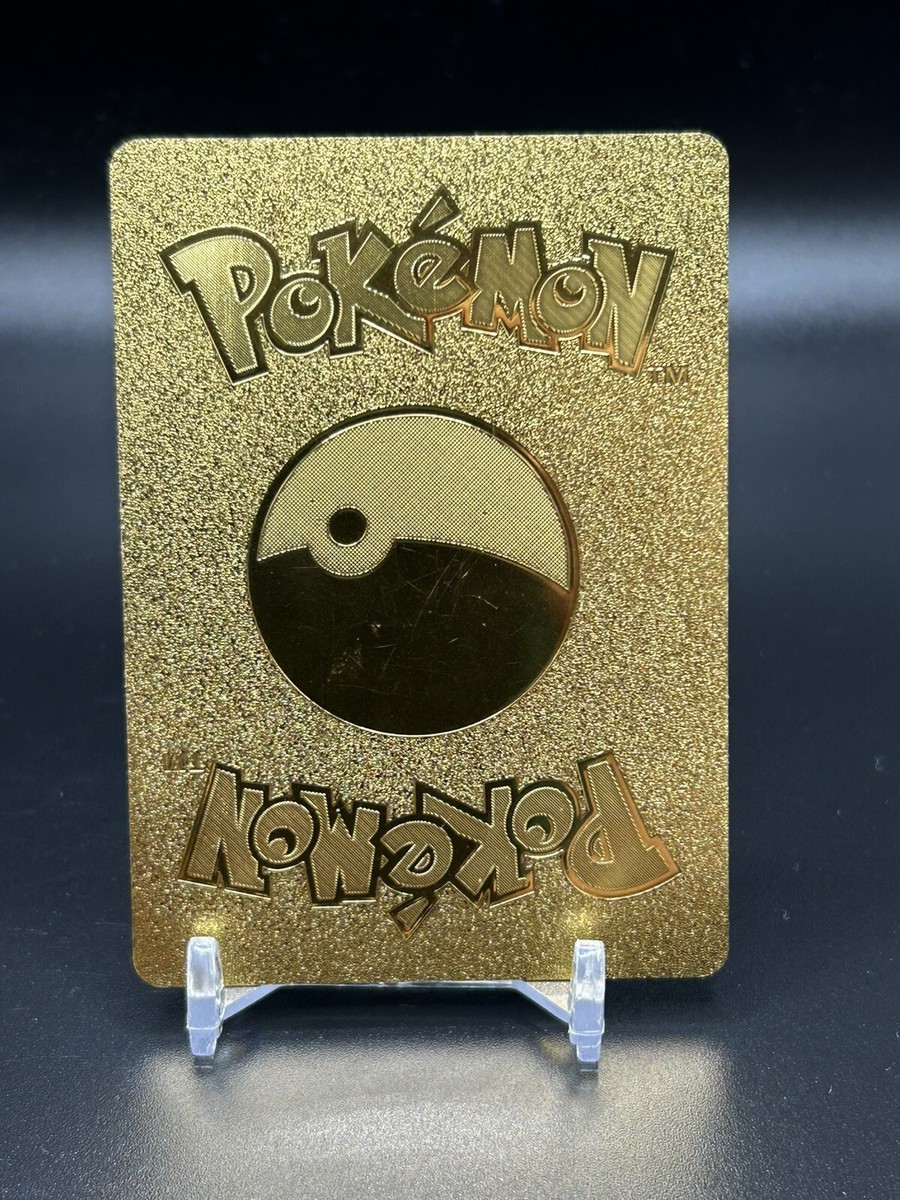 i choose you gold pokemon card Pikachu Custom - I Choose You, Gold Metal Pokémon Card Art Collectible