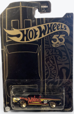 自動車 hotwheels 55 ChevyPanel 67 Chevy Camaro Hot Wheels Die-Cast Collectible Vehicle - 55th Anniversary
