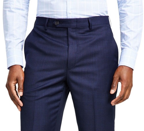 Lauren Ralph Lauren Men's Classic-Fit UltraFlex Stretch Flat Front Suit Pants - Picture 6 of 7