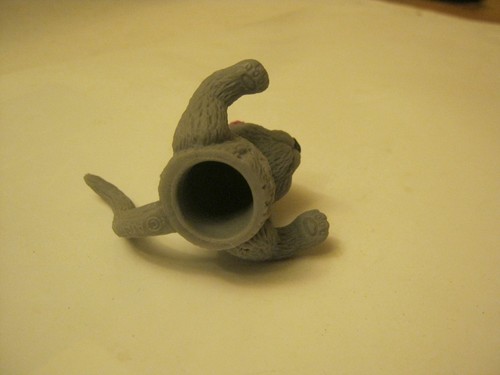 "Nuevo dedo gato ""Fiona", goma gris, con cola, se adapta a tu dedo (026-2) - Imagen 3 de 3