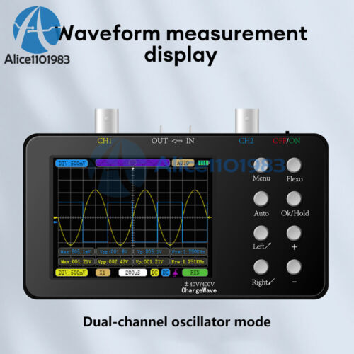 Dual Channel Digital Oscilloscope 220V 6A 10MHZ Signal Generator 3.2 inch LCD - Picture 2 of 16