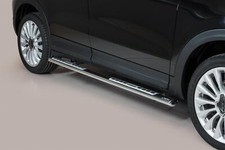 Schwellerrohre Design für Fiat 500X Edelstahl