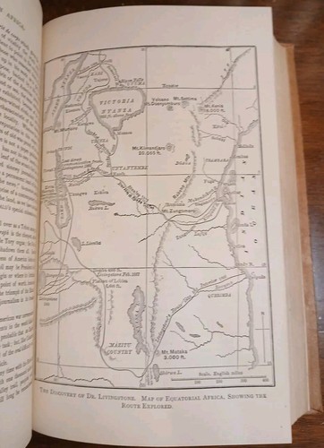 Explorations in Africa Dr David Livingstone 1872 1st Ed. Very Rare Leather VG - Picture 11 of 17