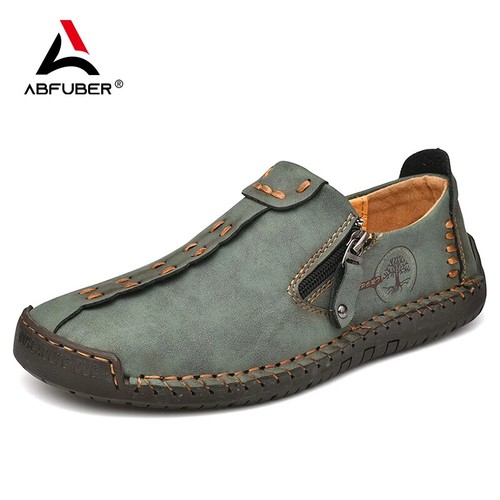 Leather Men Shoes Casual Slip On Loafers Flats Moccasins Tooling Shoes Plus Size - Picture 17 of 27