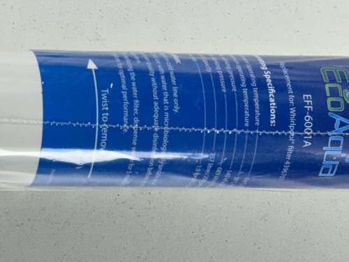 2 Pack EcoAqua Replacement Refrigerator Water Filters EFF-6001A - Picture 3 of 3