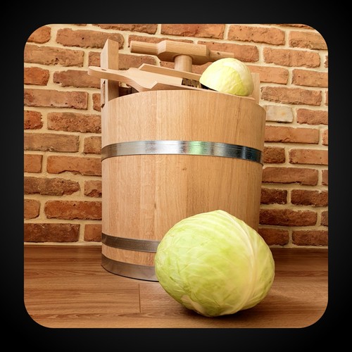 Sauerkrautfass, Holzfass, Zuber, Surfass, Pökelfass - NEU 100L - Bild 10 von 11