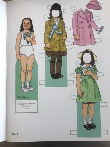 Jacqueline Kennedy Onassis Paper Dolls Tom Tierney 1999 Book Full Color Uncut - Picture 4 of 10