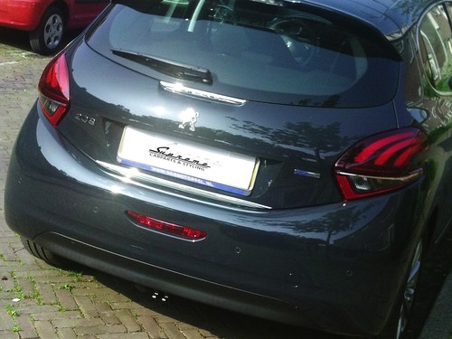 PEUGEOT 208  Chrom Zierleiste 3M Chromleiste Kofferraum Tuning Heckleiste - Foto 8 di 10