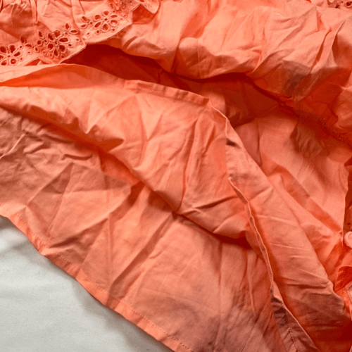 Nuevo con etiquetas Vestido Janie and Jack Niñas Naranja En Niveles Ojales Volantes Forrado - Talla 10 - Imagen 7 de 9