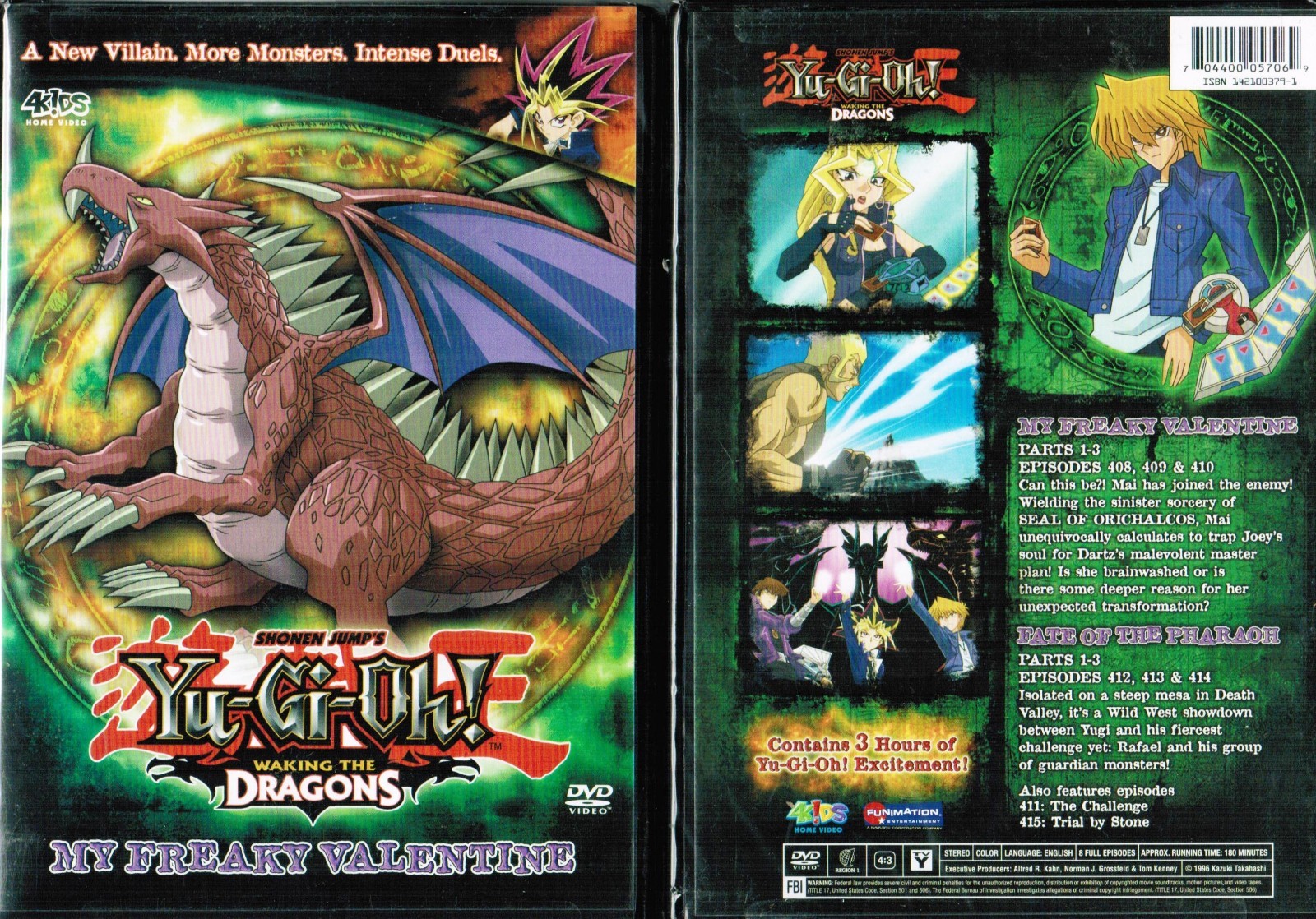 yu gi oh waking the dragons vol 2 my freaky valentine dvd