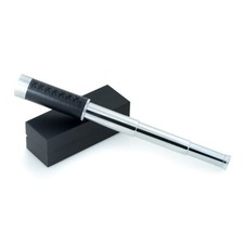 Chrome with Leather Trim 30mm Lens Telescope with 25x Magnification solid Box