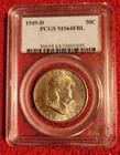 1949-D Franklin Half Dollar PCGS MS 64 FBL