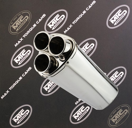 Triumph Daytona T595 97-00 Edelstahl Tri Oval Triple Outlet Straßenauspuff - Bild 2 von 3