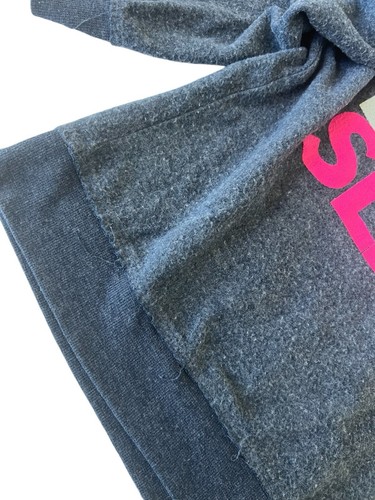 Chaser Women’s Fleece Ski Drink Sleep Sweatshirt Sz S Blue Pink White Cozy - Picture 3 of 6