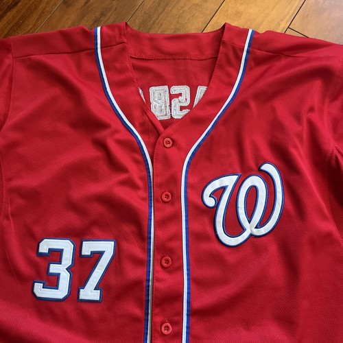 Stephen Strasburg Washington Nationals Baseball Jersey Men's Size 54 Red MLB #37 - Picture 4 of 11