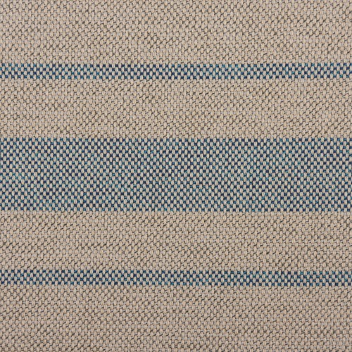 Outdoorstoff teflonbeschichtet Toldo natur mit blauen Streifen 160cm breit - Bild 2 von 5