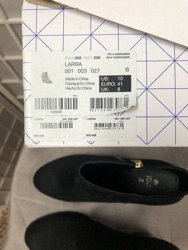 Call It Spring, Woman’s,Bootie, Black, New With Box, Zipper,Round Toe, Size 10.: - Picture 9 of 12