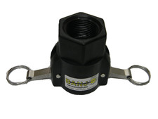 Banjo 100D 1" Female Coupler X 1" FNPT Cam Lever Coupling Black Polypropylene