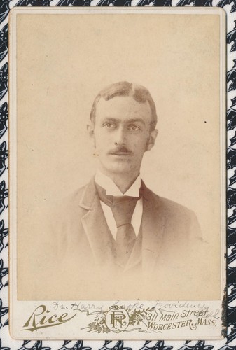 Cabinet Card Antique Photo ID'd Doctor Harry Cooke Providence RI Worchester MA - Picture 3 of 5