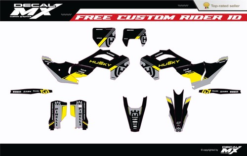 Fits HUSQVARNA TE FE 2024/2025 and FC TC FX 2023/2024 all cc graphic kit decals - Picture 4 of 5
