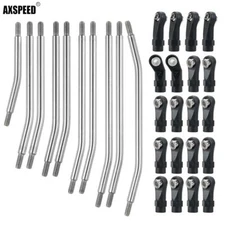 AXSPEED Steering Rod Link Linkage Set 313mm For 1:10  RC Crawler SCX10 II 90046