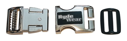 Cromo Rydewear Metal Moto Casco Liberación Rápida Cascos Mentón Correa Hebilla - Imagen 1 de 12