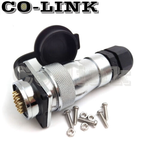 WF28 5-26poliger wasserdichter Stecker, IP67 Industrial Avaition Power Löt Anschluss - Bild 8 von 18