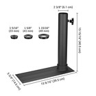 EZ GO 30Ft Tailgate Telescopic Flag Pole Kit with Solar Light & Tire Mount Base — photo 10