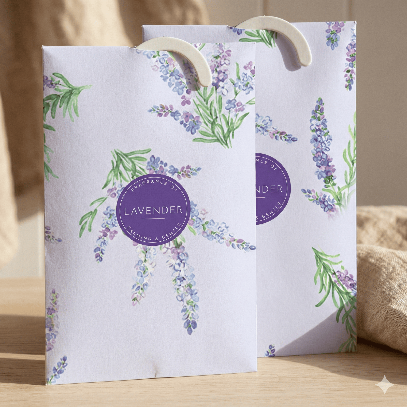 The Master Herbalist LAVENDER Scented Wardrobe Freshener in a floral LAVENDER De