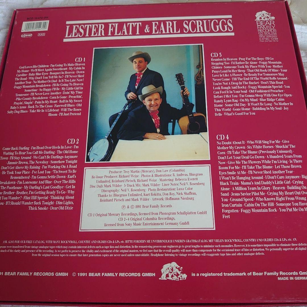 FLATT & SCRUGGS 1948-1959 4枚組 Flatt & Scruggs Box set: 1948-1959 (4-CD Deluxe Box Set