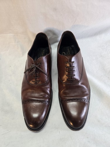 To Boot New York Herren Größe 9,5 Braun Brandon Kappe Zehe Oxford Cognac Leder - Bild 3 von 8