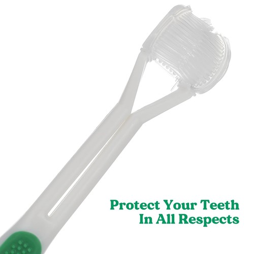 7pcs Three Sided Toothbrush Replaceable Dual Brush Head Special Needs Toothbr... - Picture 2 of 9