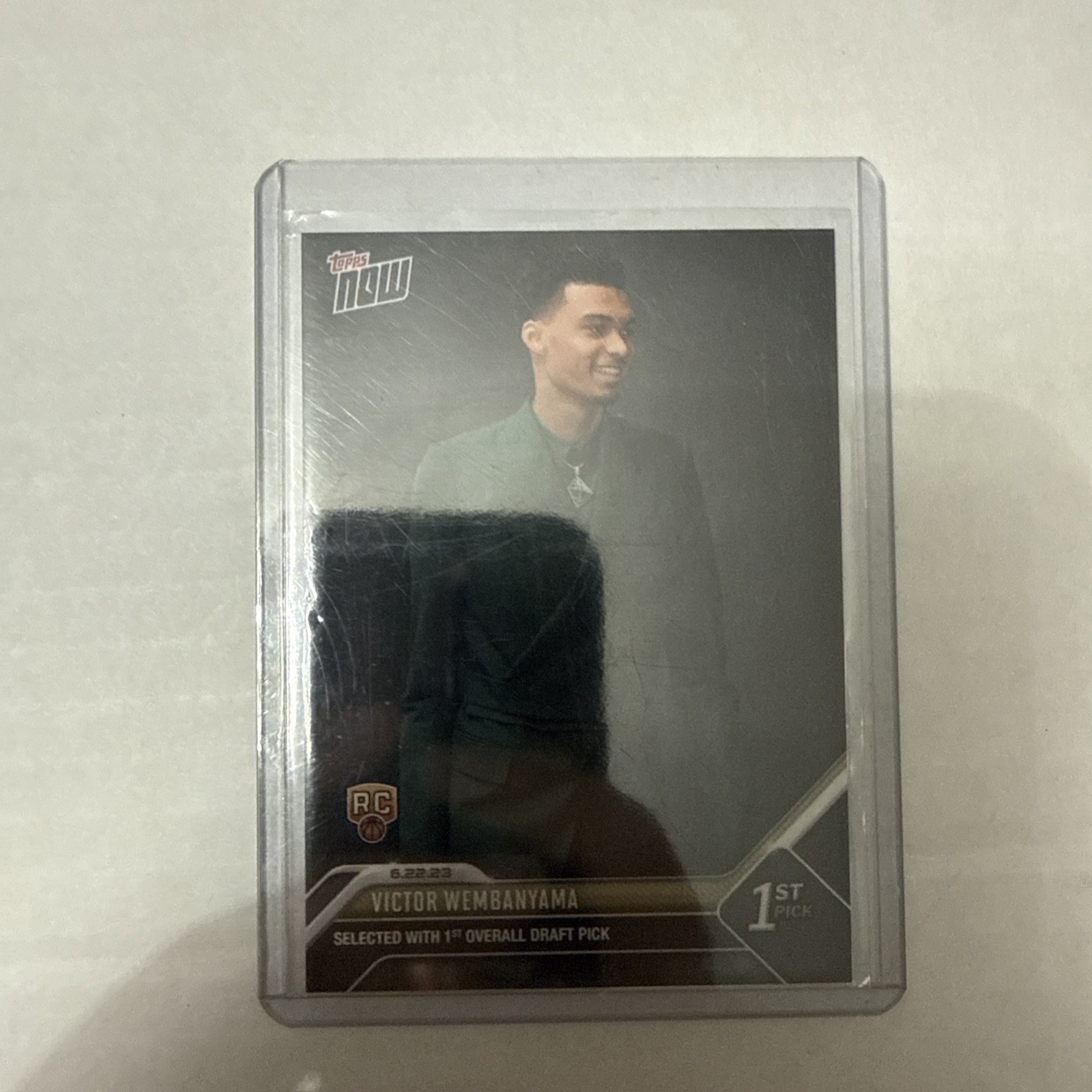 2023-24 Topps Now Victor Wembanyama RC 1st Overall Draft Pick #D-1 Spurs Rookie