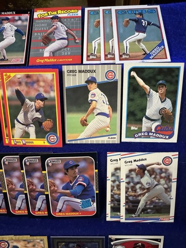 1987 Donruss Leaf Topps Greg Maddux 50 Baseball Card 14 Rookie Lot Chicago Cubs - Bild 21 von 21