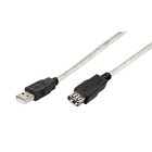 VIVANCO Hochwertiges USB 2.0 Verlängerungskabel, kompatibel mit USB 2.0