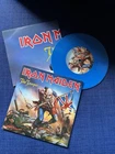 IRON MAIDEN THE TROOPER 7'' SINGLE 2005 Blue Vinyl Plus Poster Limited Edition