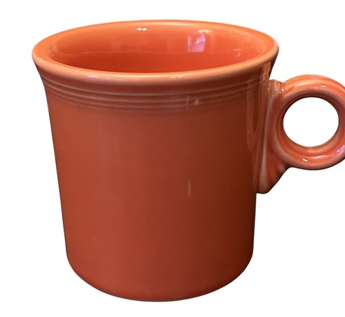 Homer Laughlin Fiesta Tom & Jerry O Ring Mug Persimmon - Picture 3 of 6
