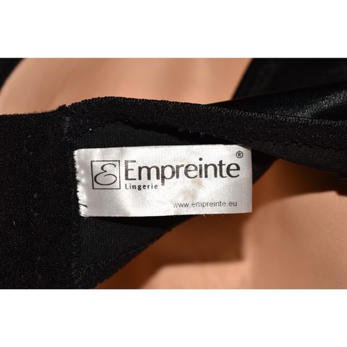Sujetador con aros moldeado melodía EMPREINTE NUEVO $200 3886 negro encaje floral 38F - Imagen 5 de 5