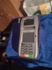 First Data FD150 EMV CTLS Credit Card Terminal No Cables. Untested