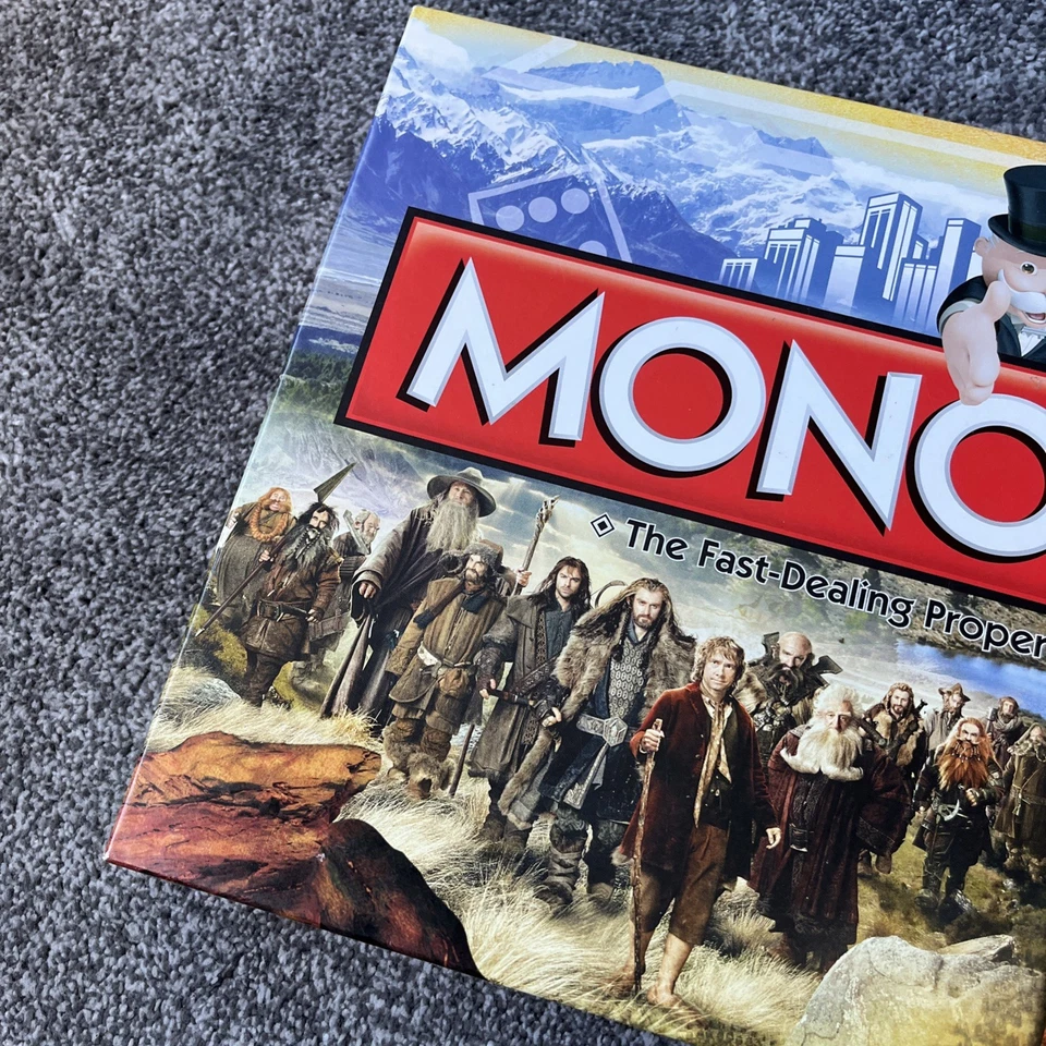 Rare Monopoly The Hobbit An Unexpected Journey Board Game LOTR Edition Free P&P - Image 2 of 4