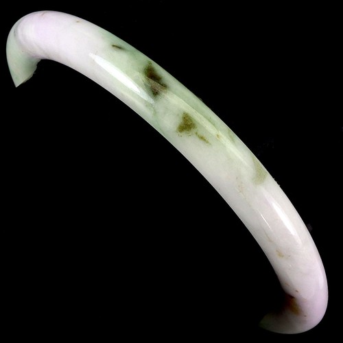 Bangle Jadeite Jade Myanmar 158ct 8x7mm Natural Handicraft Gemstone 8.1inches