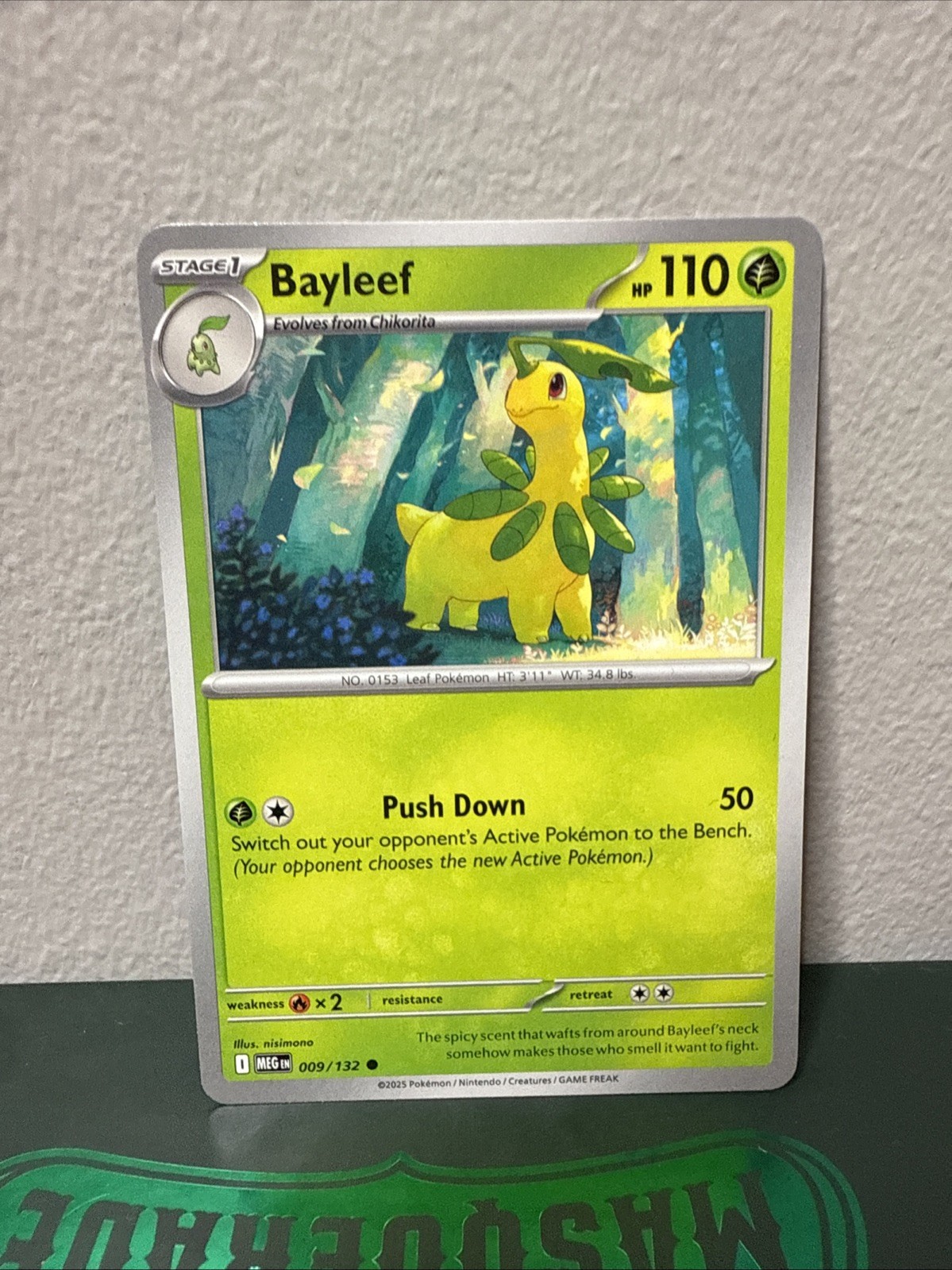 Bayleef 009/132 Me01: Mega Evolution Regular - Free Shipping NM Pokemon