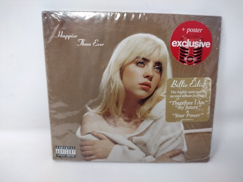 Billie Eilish Happier Than Ever (2021, Exclusive Edition with Poster) CD NEW