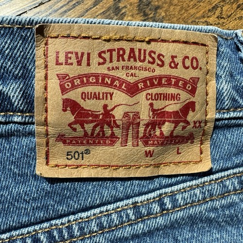 Levi's Classic Blue Medium Wash Denim 501 Jeansshorts 30 - Bild 5 von 8
